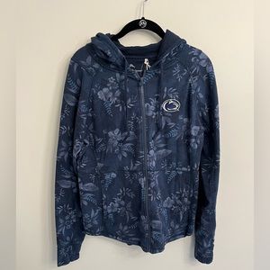 Women’s Tommy Bahama Navy Penn State Basra Blossoms Sport Full Zip Hoodie— NWT